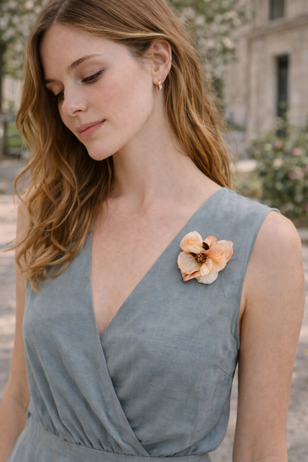 Lill Turuncu İğneli Broş