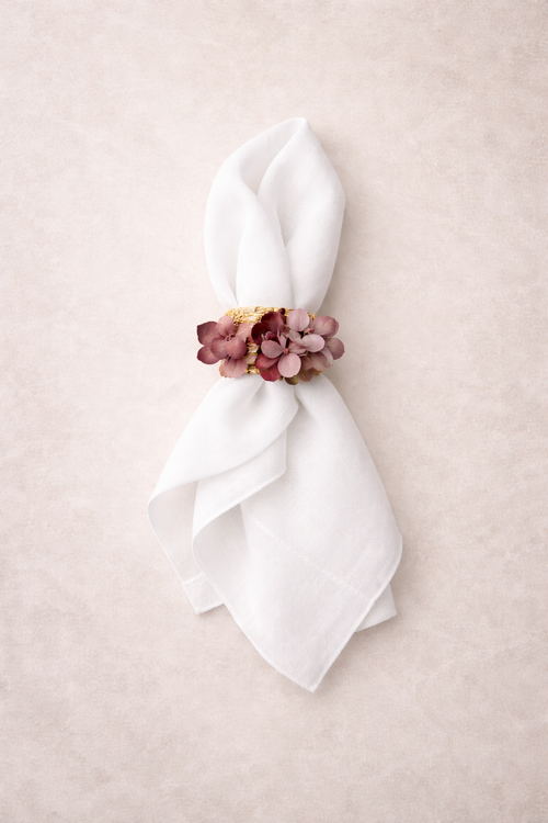 Beyaz Keten Peçete – 2’li Set