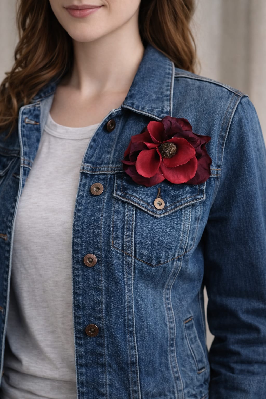 Lill Kırmızı Broş