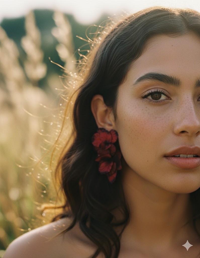 Lill Kırmızı Küpe