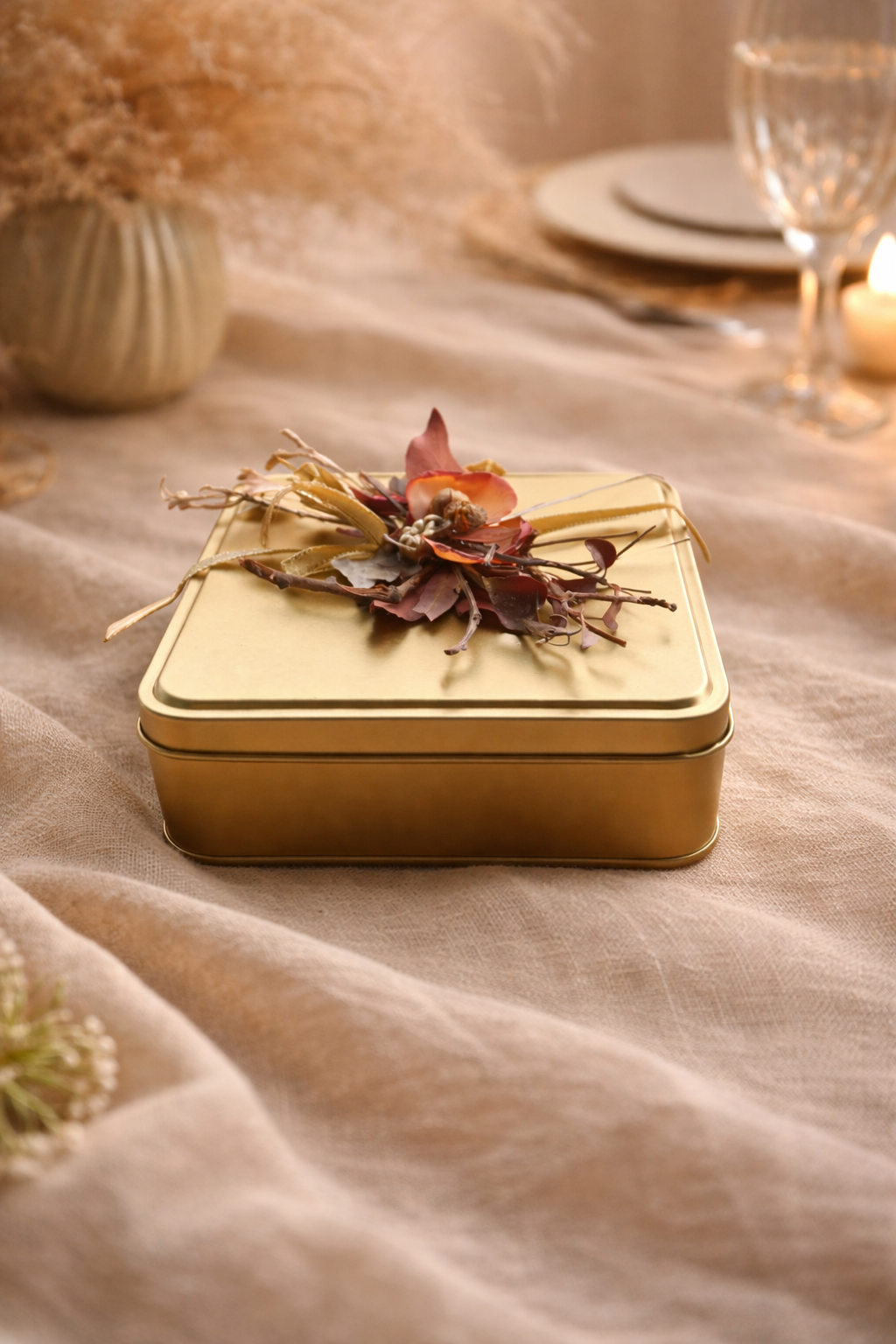 Lill Dekoratif Kutu / Mumlu Kutu