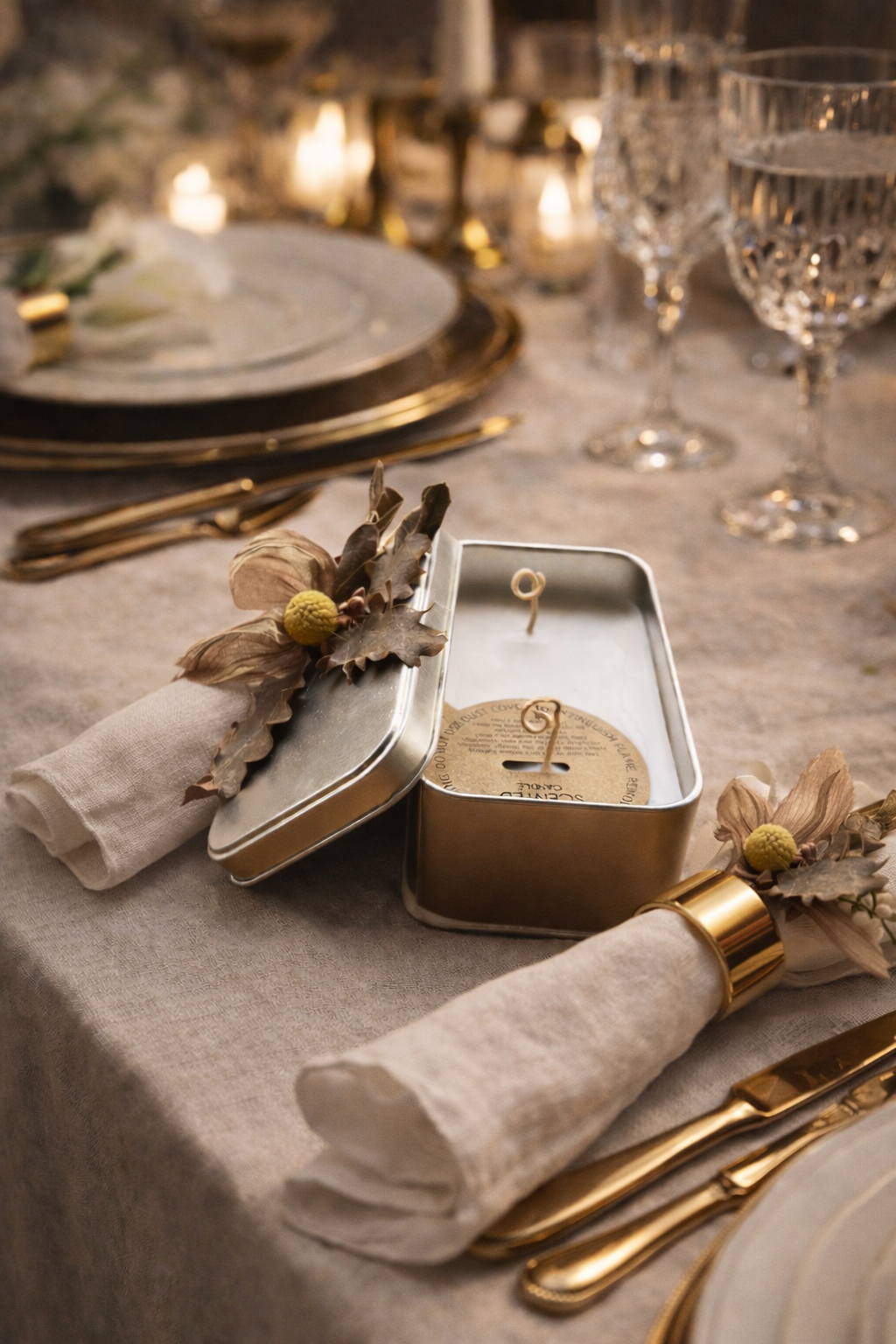 Lill Dekoratif Kutu / Mumlu Kutu