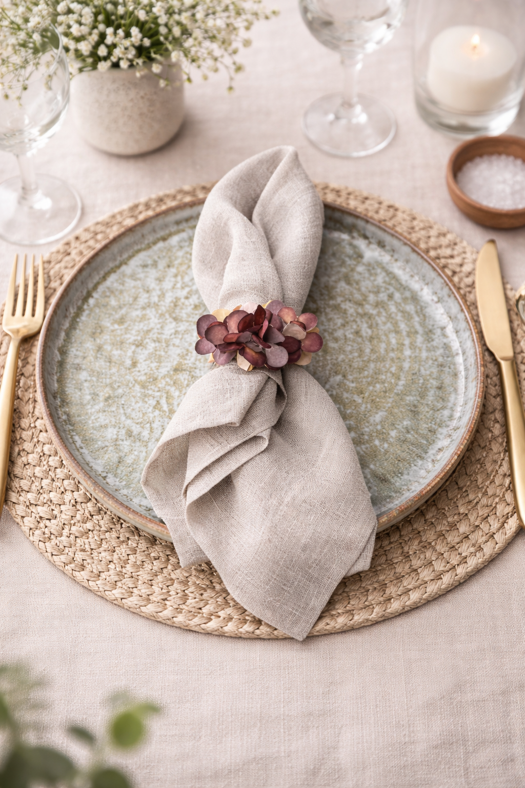 Lill Soft Renkler İkili Masa Sunum Çiçeği