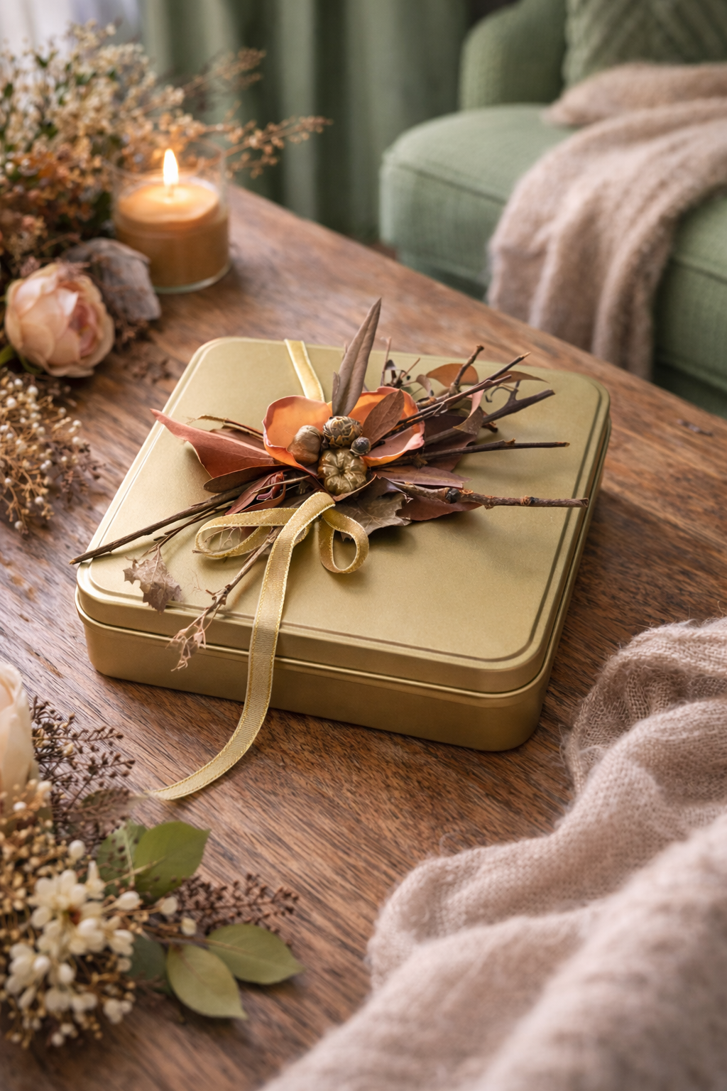 Lill Dekoratif Kutu / Mumlu Kutu